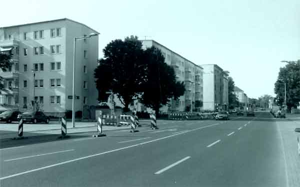 Die heutige Gustav Adolf-Straße