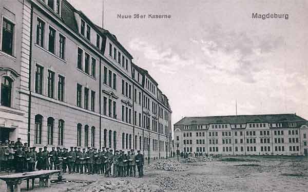 Kasernenneubau der 26er an der Turmschanzenstraße