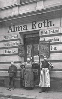 Knochenhauerufer 49-50 - Materialwarenhandlung Alma Roth 