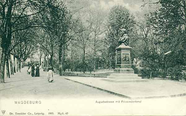 Das Friesendenkmal in der Augustastraße