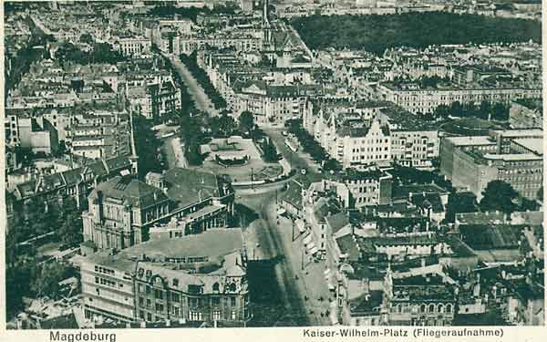 Luftaufnahme vom Kaiser-Wilhelm-Platz
