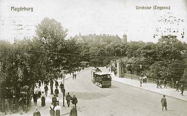 Am Ulrichstor, heute Damaschkeplatz