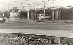 Bau der Westtangente 08.03.1974
