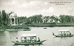 Adolf Mittag See und Schützenhaus um 1912