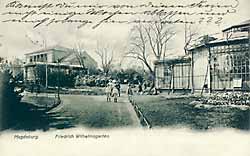 Gewächshäuser am Friedrich Wilhelmsgarten um 1905