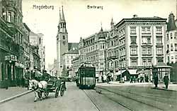 Der nördliche Breite Weg um 1910