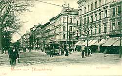 Die Ostseite der Kaiserstraße in Höhe Hauptbahnhof