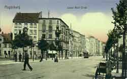 Die Gustav Adolf-Straße in Höhe Tränsberg um 1918
