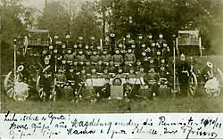 Kartengruß von der Reservistenübung 1900 / 01