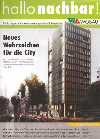 WOBAU-Zeitung 'Hallo Nachbar' Winterausgabe 2010 - HDL zu Katharinenturm